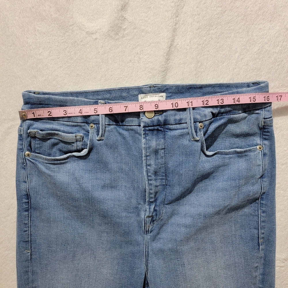 Good American Light Blue High-Rise Skinny Jeans - Picture 10 of 13
